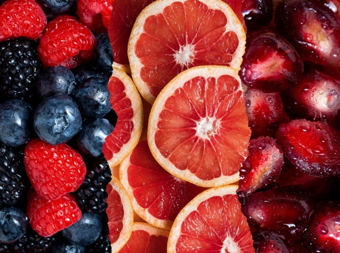 Яркие фрукты