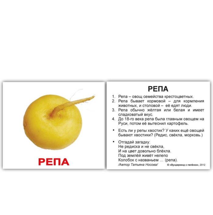 Овощи для детей карточки