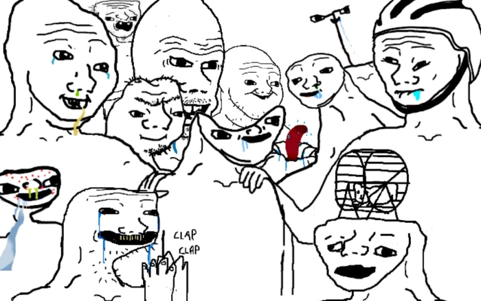 Мем с даунами