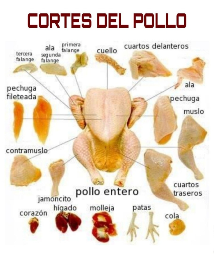 Схема разделки индюшки