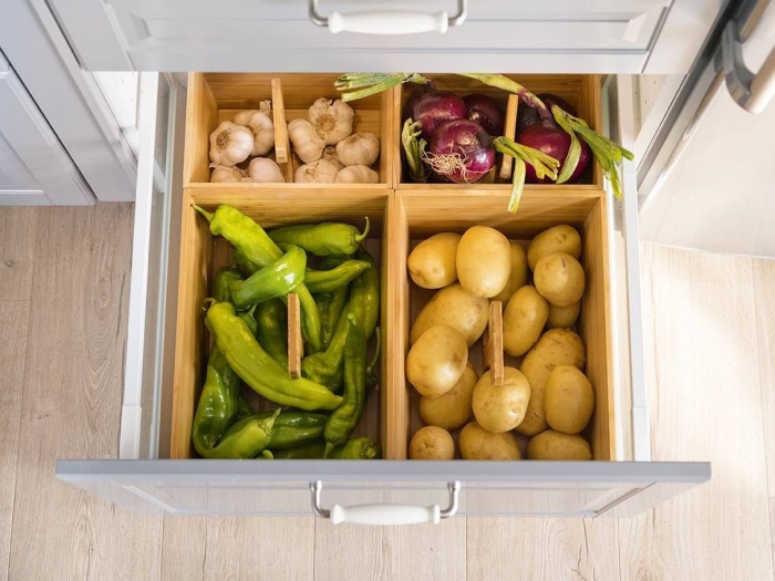 Шкаф для овощей на кухню