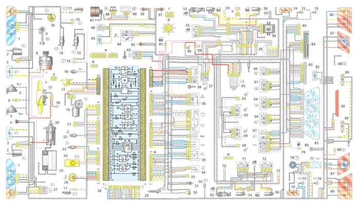 Схема ваз 2115 инжектор