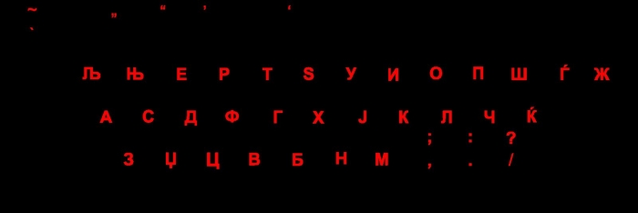 Наклейки с русскими буквами на клавиатуру