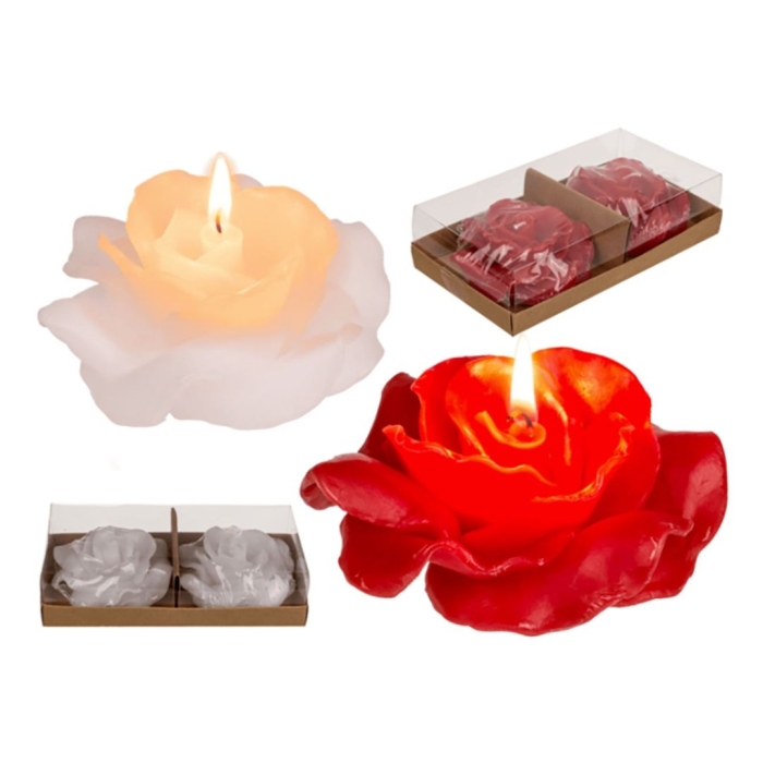 Свеча в виде розы