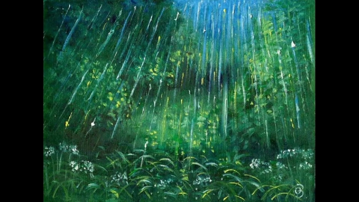 Дождь живопись