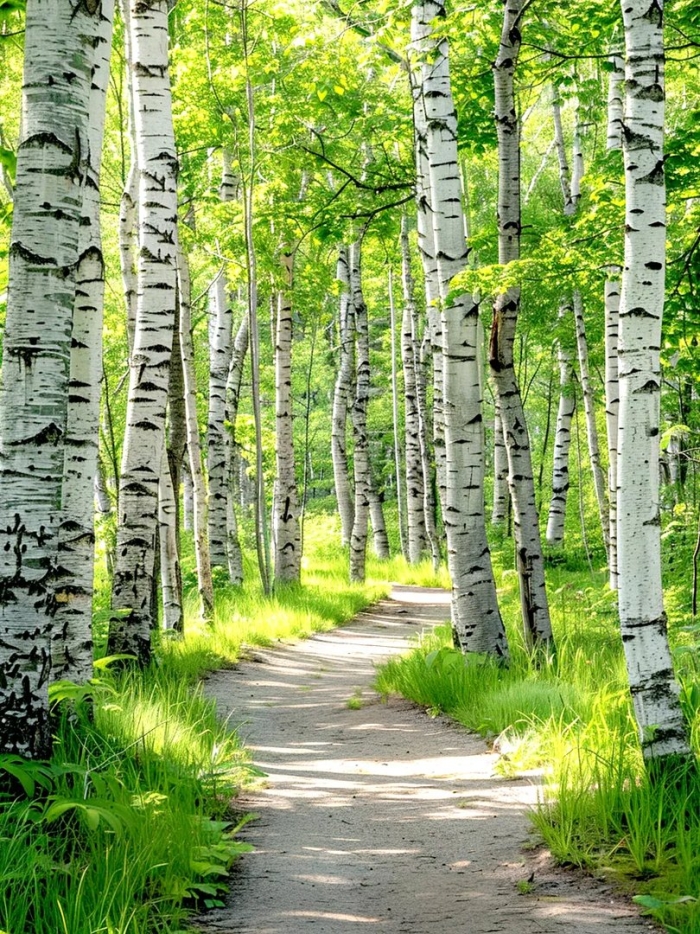 Фотообои березовая роща