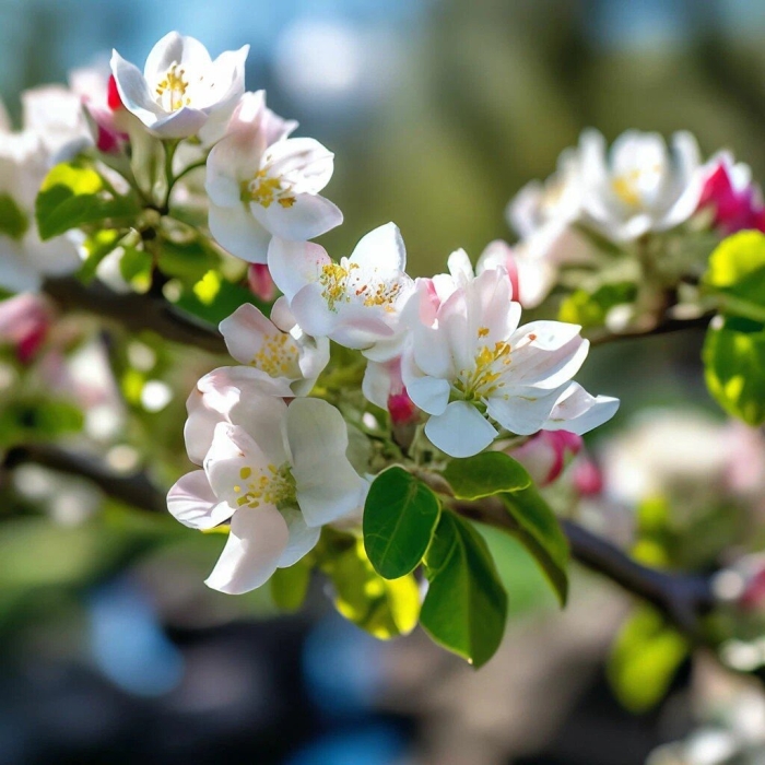 Apple tree in bloom