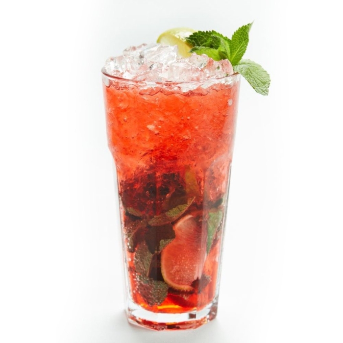 Коктейль мохито клубничный