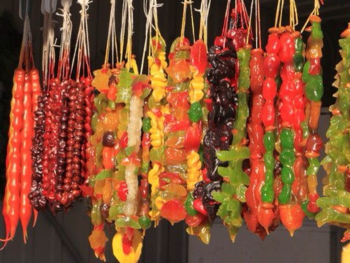 Чурчхела с фруктами