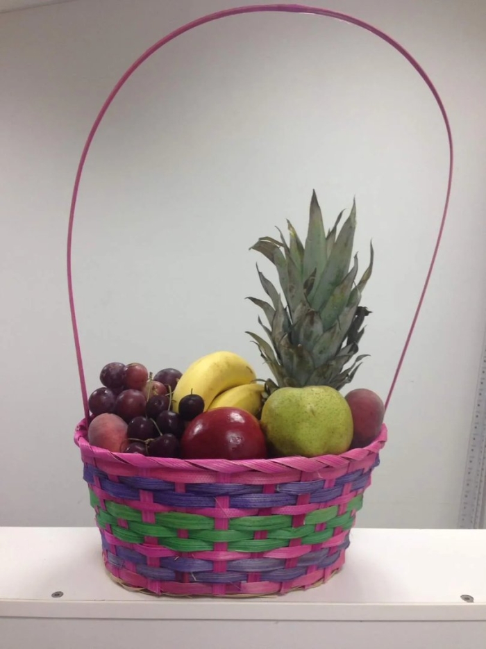 Корзина с фруктами своими руками в подарок