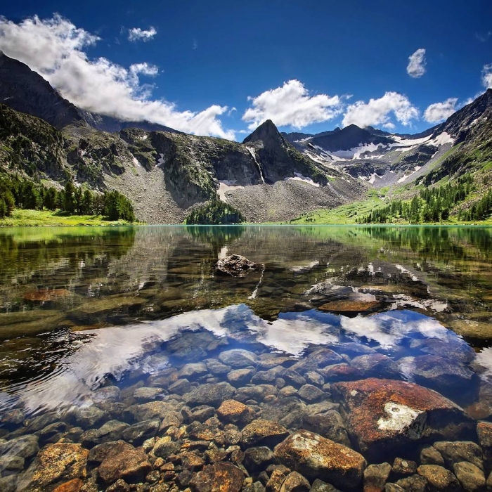 Нижнее мультинское озеро алтай