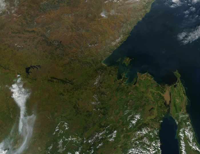 Дальний восток тайга со спутника