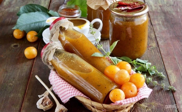 Ткемали алыча желтая