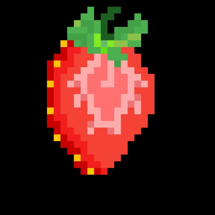 Пиксельная клубника