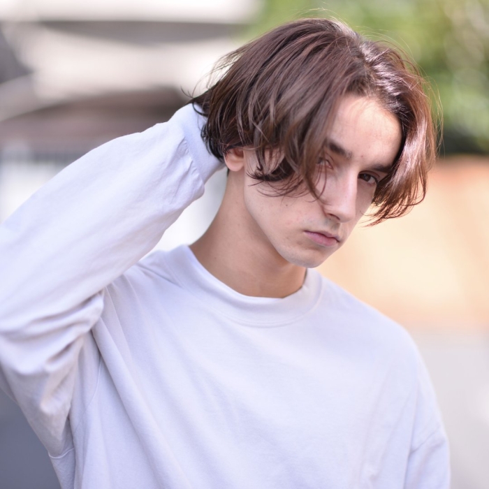 Мужская длинная прическа