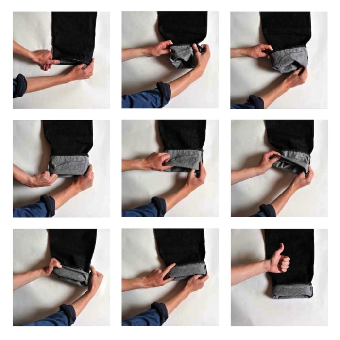 Как сделать подкаты на широких джинсах