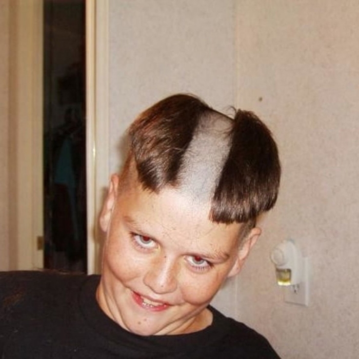 Смешная причёска