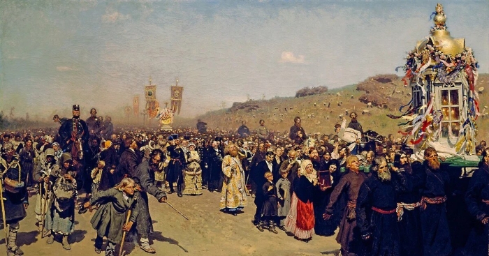«крестный ход в курской губернии» (1883)