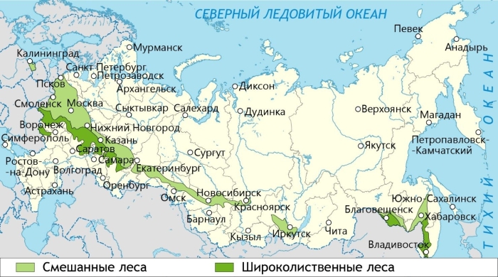 На карта россии