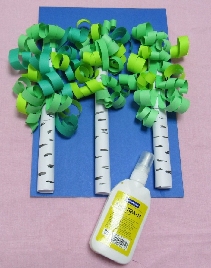 Аппликация береза