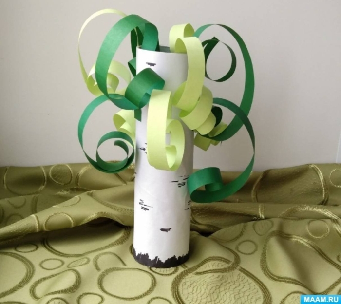 Береза из втулки