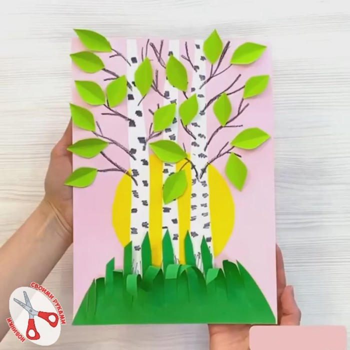 Аппликации весна