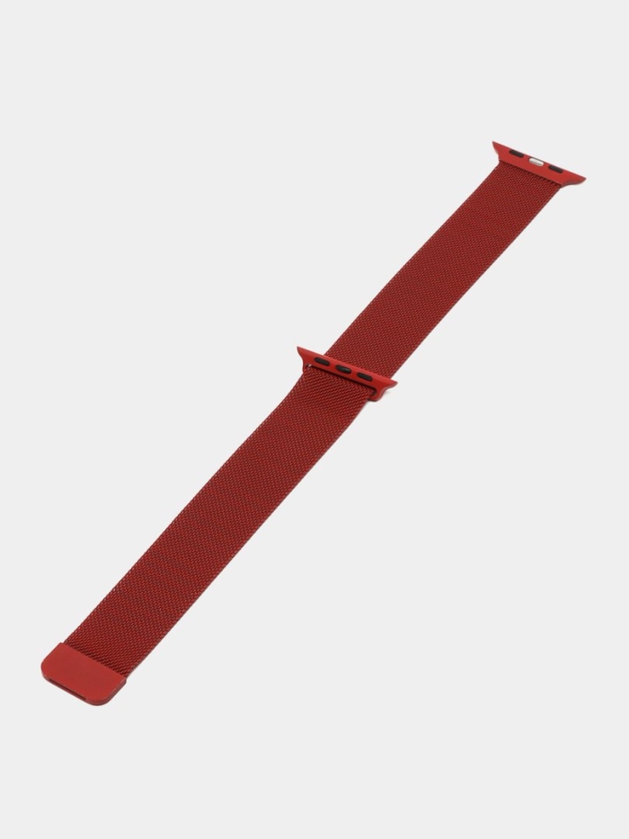 Миланский ремешок красный
