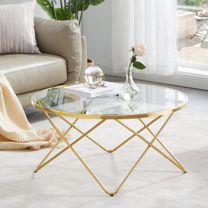 Журнальный стол стеклянный