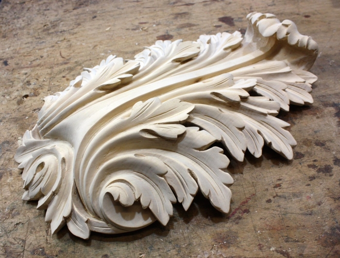 Лист аканта резьба по дереву