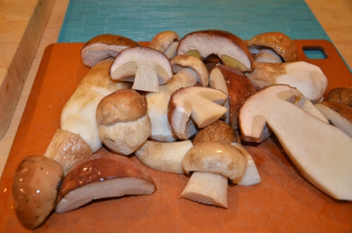 Жареные белые грибы