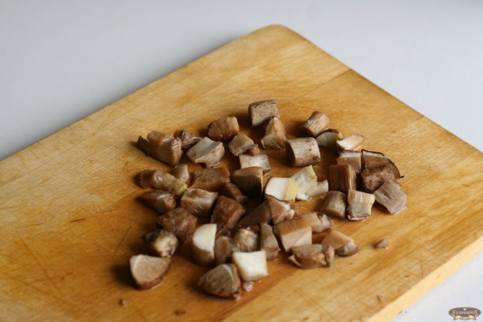 Нарезка грибов