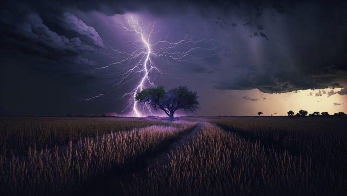 Природа с грозой