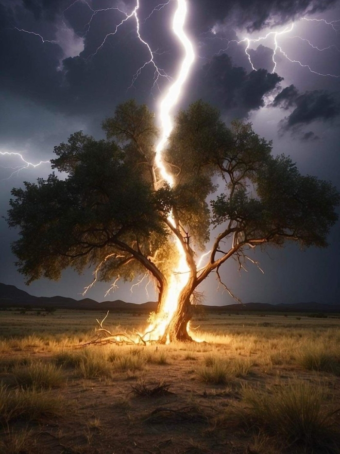 Lightning storm
