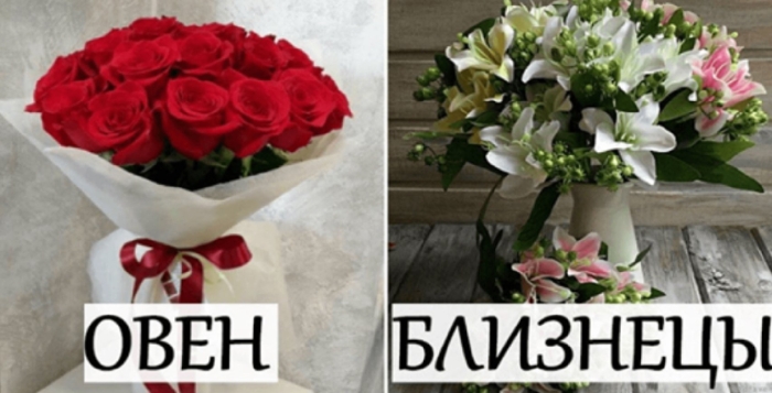 Букеты по знакам зодиака